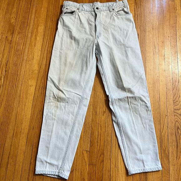 Levi’s Jeans Mens 36 X32 Vintage USA Light Wash 550 Orange Tab Distressed ** - Picture 1 of 14